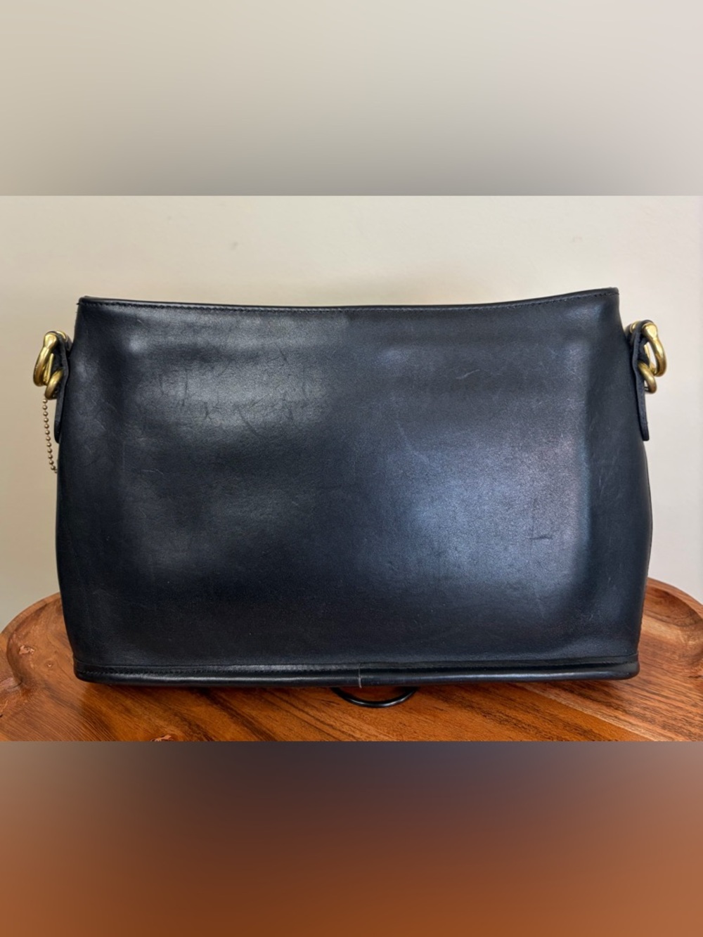 Vintage COACH Equestrian Slim Zip Crossbody Black 9802 EUC - Picture 11 of 17